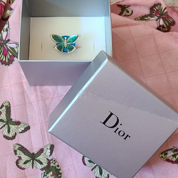 dior butterfly ring